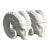 Vintage Boho Plaster Rams Heads - Set of 2 For Sale