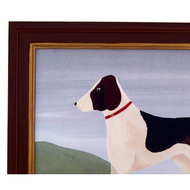 Matt Rix, Naive Style Foxhounds, Prints, 21st Century, Set of 2 For Sale - Image 9 of 14
