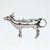 Mid-Century Modern Figural Israel & Son Ltd. Sterling Silver Cow Creamer or Milk Pitcher For Sale - Image 3 of 12