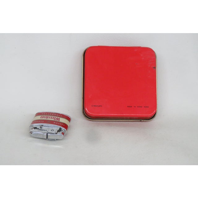 1994 Winston Cigarettes Lighter With Tin Case 40th Anniversary 4712b For Sale - Image 10 of 10