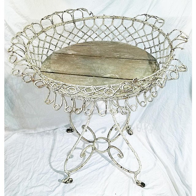 Late 19th Century 19th Century French Victorian Wire Planter For Sale - Image 5 of 7