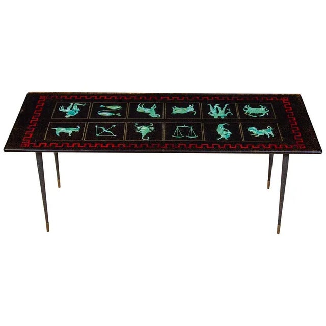 Glass Zodiac Cocktail or Coffee Table from Fontana Arte For Sale - Image 12 of 12