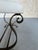 Gilt Spanish Iron Bench With Lyre-Shaped Base For Sale - Image 9 of 12