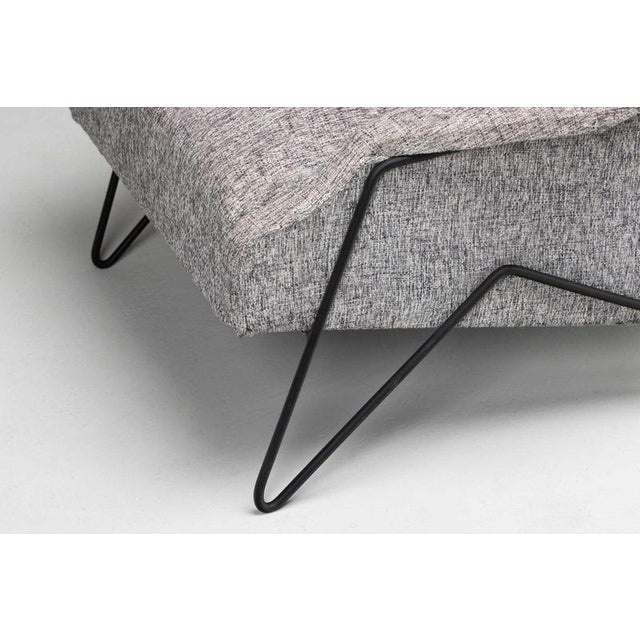 Gray Low Lounge Chairs by Ernesto Hauner for Forma Moveis, Brazil, 1950s, Set of 2 For Sale - Image 8 of 18