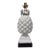 Vintage Italian Mid Century White Glazed Pineapple Form Ceramic Table Lamp For Sale