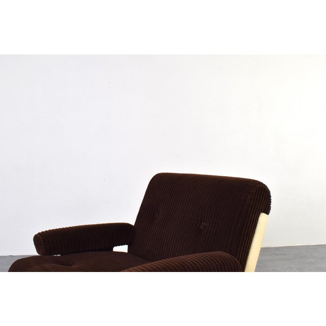 Textile Mid-Century Modern German Lounge Chair, 1970s For Sale - Image 7 of 11