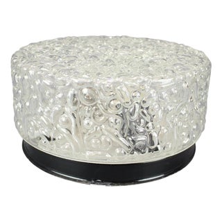 Mid-Century Bubble Glass Flush Mount, Czechoslovakia, 1960s. For Sale