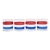 Vintage Set 4 Georges Briard Red White Blue Rocks Glasses July 4th Barware For Sale