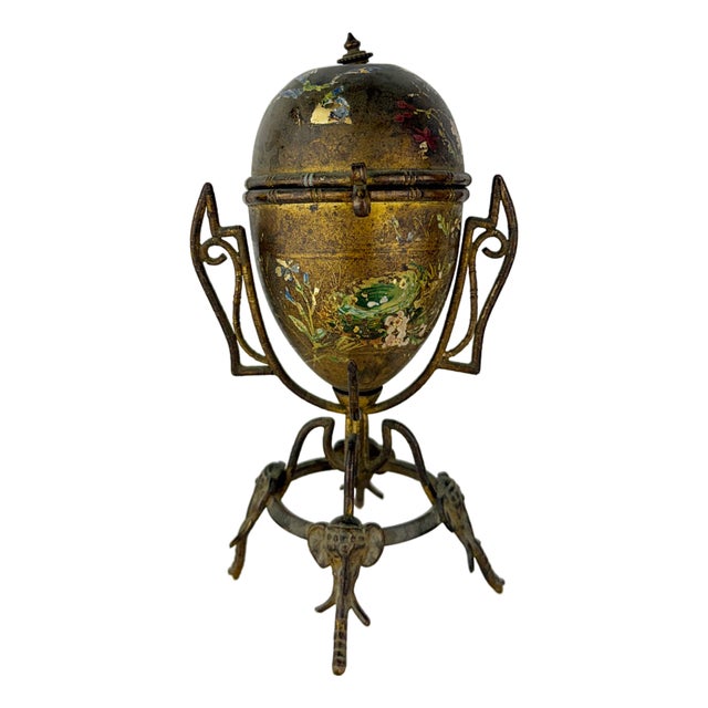 Antique Art Nouveau Egg Perfume Holder, 1890s For Sale
