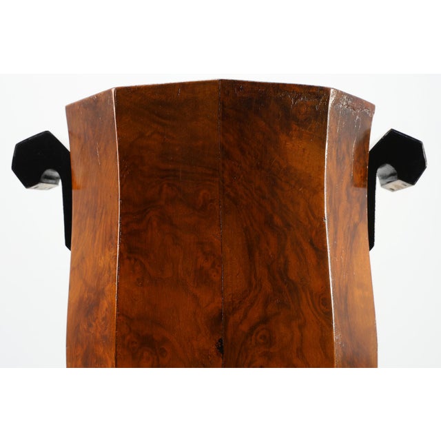 Art Deco Sculptural Burlwood Ice Bucket, France, 1925 For Sale - Image 9 of 11