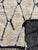 Textile Authentic Moroccan Beni Ourain Rug, Hand Knotted Wool Berber Carpet, Large Ivory Black Diamond Area Rug For Sale - Image 7 of 9