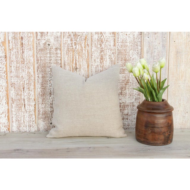 Brown Savi Antique Indian Folk Pillow For Sale - Image 8 of 10