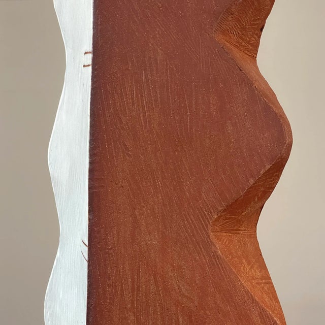 Monumental Postmodernist Black and White Glazed Terracotta Vessel For Sale - Image 9 of 13