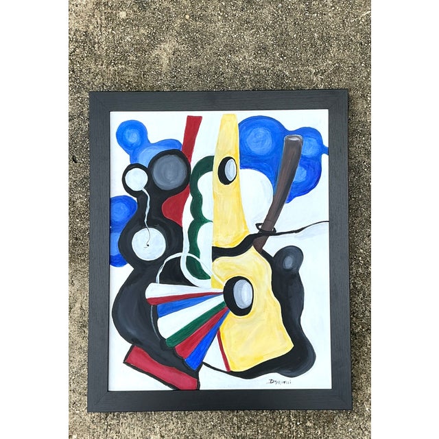 Vintage Abstract Painting on Canvas For Sale - Image 12 of 12