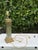 Metal Vintage Greek Key Geometric Brass Table Lamp With Linen Shade For Sale - Image 7 of 12