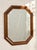 Mid-Century Modern Vintage Mid-Century Modern Octagonal Walnut Wall Mirror For Sale - Image 3 of 6