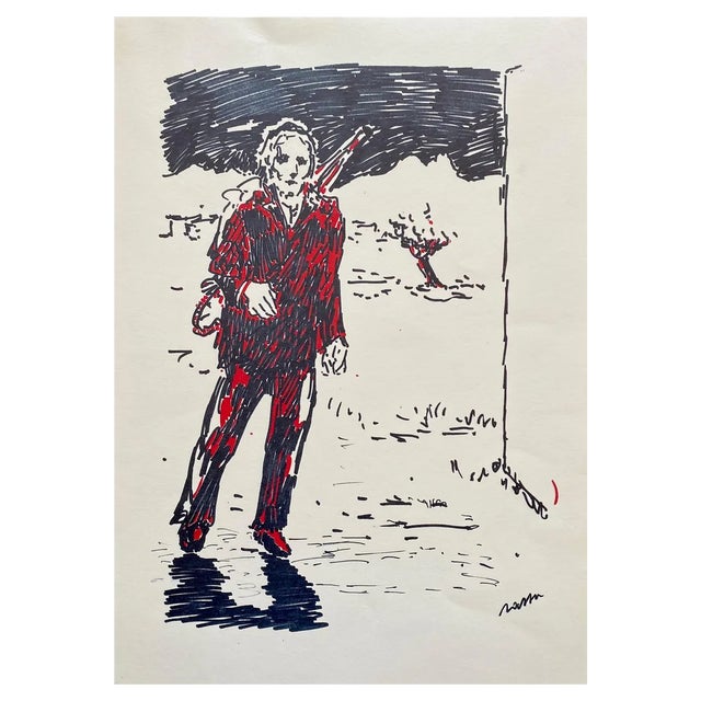 Aligi Sassu, Figure, Lithograph, 1983 For Sale