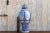 Vintage Blue & White Moroccan Jar With Lid For Sale - Image 4 of 12