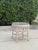 Henry Link Vintage Whitewashed Rattan Petite Center Table With Thick Glass Top For Sale - Image 4 of 10