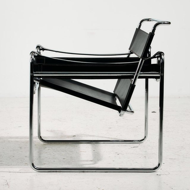 Bauhaus Model B3 Wassily Chair by Marcel Breuer for Gavina For Sale - Image 3 of 18