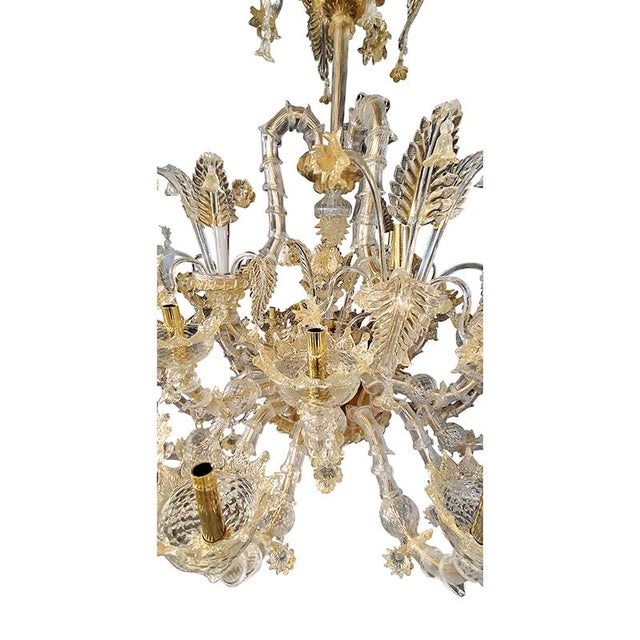 Rezzonico Chandelier in Murano Glass, 1950s For Sale - Image 4 of 8
