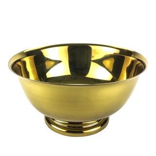 Extra Large Brass Baldwin Revere Bowl Rare For Sale