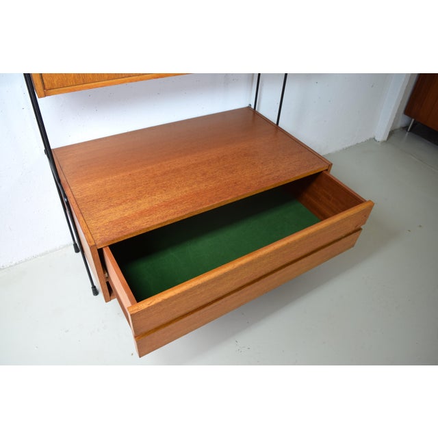 Teak String Shelving System from Omnia E. Dieter Hilker, 1960s For Sale - Image 4 of 9