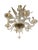 Large Venetian Murano Art Glass Barrochi Chandelier from Barovier & Toso, 1940s For Sale