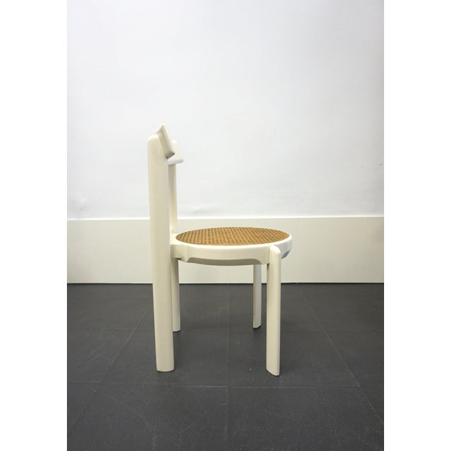 Wood Italian White Lacquered Chairs, 1970s, Set of 4 For Sale - Image 7 of 12