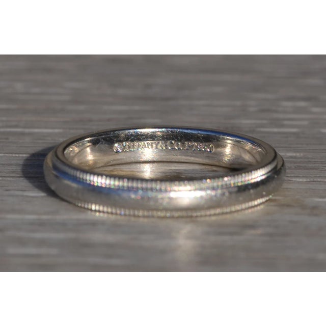 The Venado: Ladies Tiffany & Co. Platinum Eternity Wedding Band For Sale - Image 4 of 7