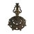 Brass Antique Rembrandt Egyptian Revival Cast Iron & Brass Portrait Bridge Lamp C1930 For Sale - Image 8 of 14