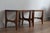 Brown Mid-Century Modern Danish Minimalist Side Tables, 1960s, Set of 2 For Sale - Image 8 of 10