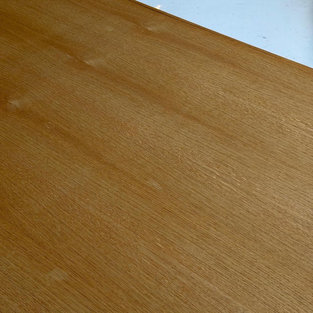 1950s 1950s American Studio Made Blonde Oak Dining Table/Desk For Sale - Image 5 of 9