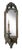 Antique French Mirrored carved Wooden Sconce with a single electrified candle light.