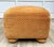Textile 1970s Ottoman Stool Attributed to Milo Baughman for Thayer Coggin in Original Geometric Velvet For Sale - Image 7 of 11