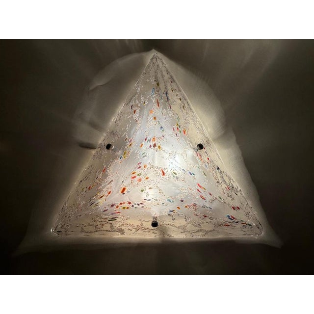 Modern Murano Glass Pyramid Lamp from La Murrina, Italy, 1980s For Sale - Image 14 of 16