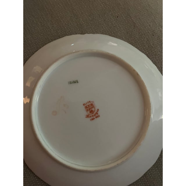 1900s Set of 3 6” Limoges Bread and Butter Plates For Sale In Dallas - Image 6 of 7