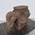 Large Vintage Bohemian Wicker Elephant Plant Stand For Sale - Image 6 of 8