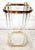 Mid-Century Modern Lucite Side Table Charles Hollis Jones Style 24 Karat Gold Plated For Sale - Image 3 of 9