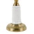 Victorian Antique Victorian Milk Glass, Crystal, and Brass Oil Lamp – Ornate 19th‑Century Table Lamp For Sale - Image 3 of 4