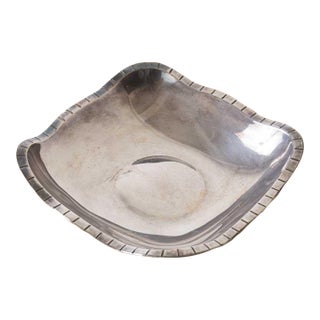 1930s French Alpaca Wavy Bowl For Sale