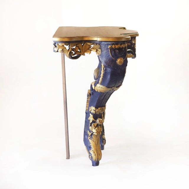 20th Century French Louis XV Rococo Style Side Table and Console Table For Sale In New York - Image 6 of 13