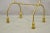 Mid 20th Century Italian Hollywood Regency Gold Gilt Metal Iron Towel Rack With Tassel Feet For Sale - Image 4 of 9