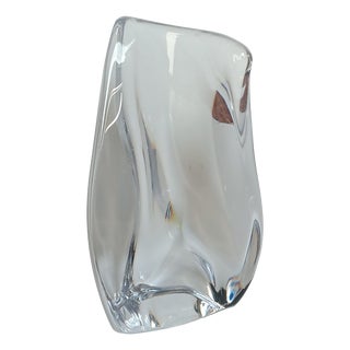 Crystal Glass Bookend from Daum, France, 1970s For Sale