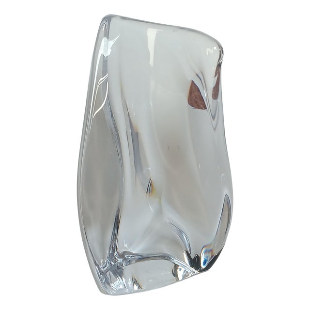 Crystal Glass Bookend from Daum, France, 1970s For Sale