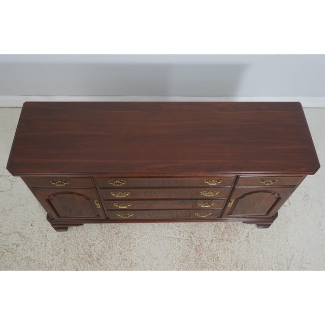 Wood Ethan Allen Georgian Court Cherry Dresser For Sale - Image 7 of 18