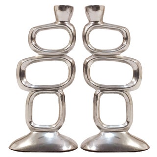 Candleholders by Matthew Hilton, 1980s, Set of 2 For Sale