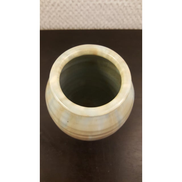 Mid-Century Candy & Co. Pottery Drip Glaze Vase For Sale - Image 4 of 5