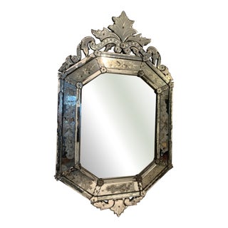Venetian Mirror with Closed Pane, 1900s For Sale