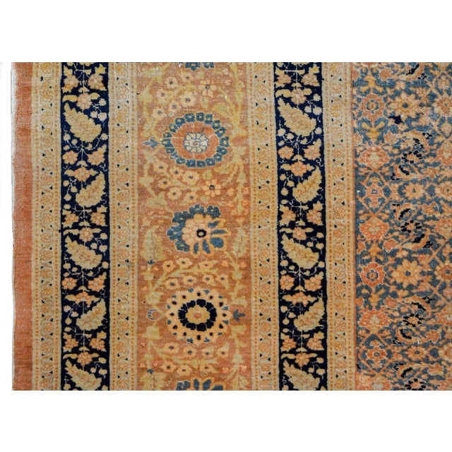 Early 20th Century Hadji Jalili Tabriz Rug For Sale In Chicago - Image 6 of 11
